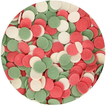 Confettis - Vermelho Branco Verde (formato à escolha)