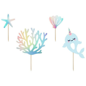 Conjunto/4 Toppers Sereia Mistura